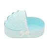 10PCS Cradle-shaped Gift Box, Baby Shower Flower Basket Gift Box, Blue Companion Gift Box, Baby Shower Flower Basket Gift Box, Medium Cradle Floral Basket, Baby Shower Crib Basket Cardboard Box view 1