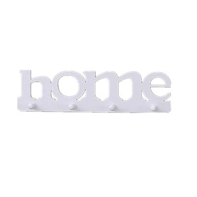 AFPSDLFJDLS Home Letter Shape Pendant Punch Free Clothes Bag Key Holder Storage Rack Shelf Bathroom Organizer Door Hanger Wall Decoration