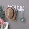 AFPSDLFJDLS Home Letter Shape Pendant Punch Free Clothes Bag Key Holder Storage Rack Shelf Bathroom Organizer Door Hanger Wall Decoration view 2