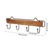 AFPSDLFJDLS Wall Mounted Clothes Hanger 4 Hooks Hat Key Holder Laundry Coat Rack Hanging Storage Shelf for Home(Blue) view 2