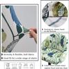 Round Back Dining Chair Cover Slipcovers,Curved Back Chair Cover, Makeup Vanity Chair Cover, Round-Back Accent Chair Cover, Round Back Swivel Chairs Cover For Living Room Lounge Pub Bar(H23,4PCS) view 3