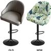 Round Back Dining Chair Cover Slipcovers,Curved Back Chair Cover, Makeup Vanity Chair Cover, Round-Back Accent Chair Cover, Round Back Swivel Chairs Cover For Living Room Lounge Pub Bar(H23,4PCS) view 4
