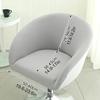 Bar Stools Cover,Short Back Chair Cover, Swivel Chair Slipcovers with Back, Stretch Bar Stool Chair Slipcovers with Round Backs Arms Curved Accent,Counter Bar Stool Cover for Armchair,Kitchen(H5,4PCS) view 2