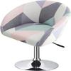 JACOJE Curved Bar Swivel Dining Chair Covers Slipcover with Armrest Back Set of 4/2/1 Stretch Bar Chair Slipcovers Bar Stool Cover Swivel Chair Protector for Counter Kitchen Dining Room(H10,1PC) view 1