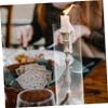 Alipis 4pcs Decorative Glass Candle Covers Simple Candle Glass Shades Windproof Tube Covers view 2
