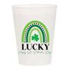 Lucky Rainbow Frosted Plastic Cups Pkg/6 view 1