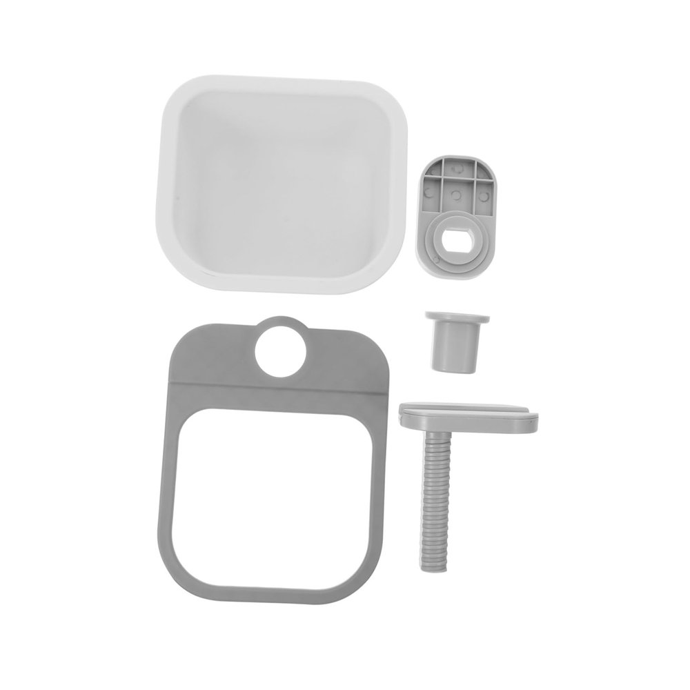 Cabilock Clip Trash Can for Desk Small Sewing Trash Can Garbage Container for Sewing Rotating Storage Basket Lid