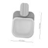 Cabilock Clip Trash Can for Desk Small Sewing Trash Can Garbage Container for Sewing Rotating Storage Basket Lid view 2