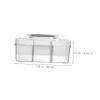 Healvian 2pcs Medicine Chest with Handle, Plastic Compartmented Storage Box view 2