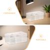 Healvian 2pcs Medicine Chest with Handle, Plastic Compartmented Storage Box view 3