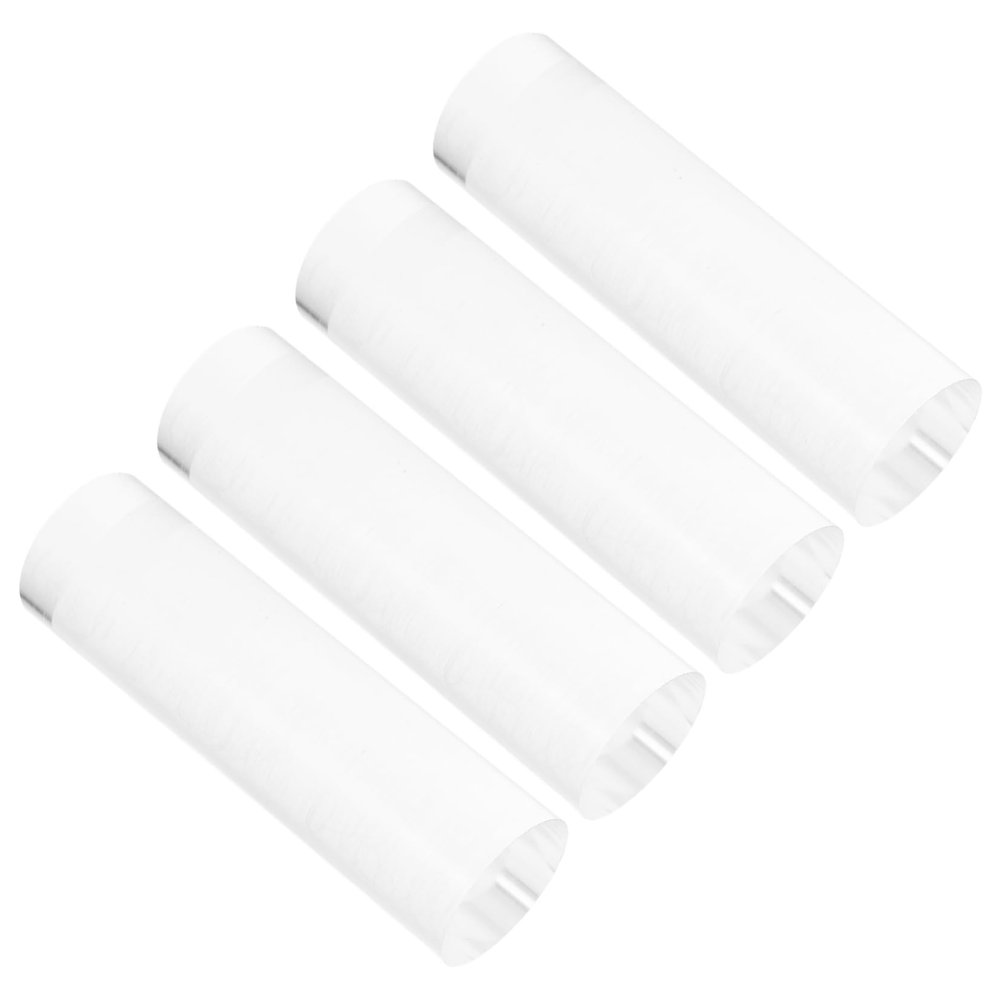 JECOMPRIS Acrylic round Cylinder Display Stands 4pcs for Jewelry and Models