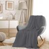 100% Cotton Waffle Weave Bed Blanket - Soft, Breathable, and Lightweight Thermal Blanket for All-Season - Home Decor Blanket for Sofa, Bed, Chair - Dark Grey - Soft Woven Blanket - Twin (66"x90") view 4