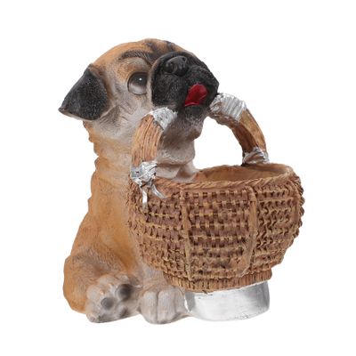 RORPOIR Adorable Puppy Storage Container Key Holder Shelf Sundries Holder Keys Puppy Adornment Resin Craft Home Decor for Christmas