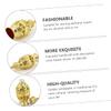 IWOWHERO Golden Pineapple Glass 10ml Perfume Bottle for Essential Oils view 2