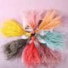 500pcs Dried Flowers,11.8 Inches Feather Flowers,Real Feather Grass Bouquet Suitable for Wedding,Home Party Decoration DIY Flower Arrangement (Orange) view 4