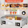 Commercial Electric Griddle 50-300, Electric Flat Top Grill Steak Bacon Deep Frying Pan, Countertop Griddle And Warmer, With 3 Cleaning Scoops And 3 Cleaning Brushes,3500W view 2
