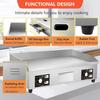 Commercial Electric Griddle 50-300, Electric Flat Top Grill Steak Bacon Deep Frying Pan, Countertop Griddle And Warmer, With 3 Cleaning Scoops And 3 Cleaning Brushes,3500W view 3