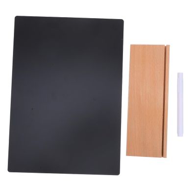 OHPHCALL 1set Standing Chalkboard Sign Erasable Tabletop Menu Display Board for Weddings Events and Home Rustic Design for Special Occasions