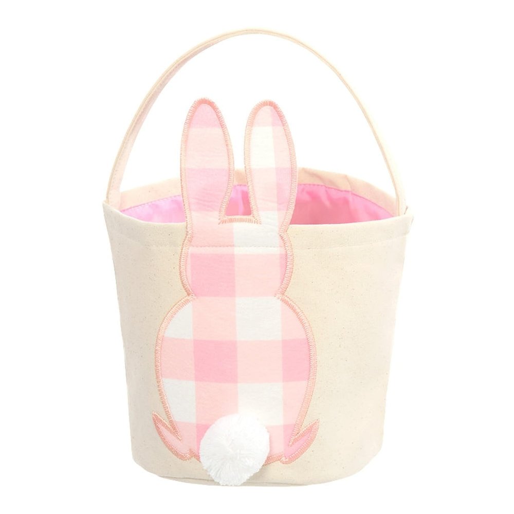 Easter Basket Bucket Bunny Fabric - Pink