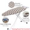 Cotton Ironing Board Cover,35x12in 39x13in 43x13in 47x15in Ironing Board Cover and Pad Standard Size Homes Iron Board Cover Ironing Cover and Pad(Brown,35x12in) view 2