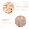Pink Woven Flower Basket Wedding Handheld Wood Display Decor view 4