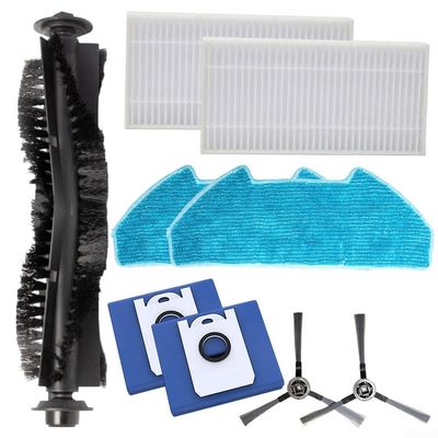 Fit For BObsweep Fit For Dustin Fit For Ultra-Vision, Main Side Brush Filter Mop Cloth Dust Bag Kit, Dust Management Supplies Bundle, Robotic Cleaner Parts & Accessories (9pcs)