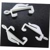 Curtain Track Gliders and Hooks Set 50 Pcs Bean Pleats White Plastic Style view 3