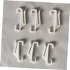 Curtain Track Gliders and Hooks Set 50 Pcs Bean Pleats White Plastic Style view 4