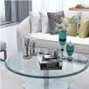 25" Inch Round Glass Table Top - Tempered - 1/2" Thick - Beveled Edge view 4