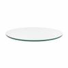 46" Inch Round Glass Table Top - Tempered - 1/2" Thick - Flat Polished Edge view 1