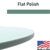 46" Inch Round Glass Table Top - Tempered - 1/2" Thick - Flat Polished Edge view 4