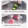 1pc Titanium Cutting Boards for Kitchen, 316 Stainless Steel Cutting Board, Double-Sided Chopping Board, Non Slip Metal Cutting Boards, for Cutting Meats Fruit and Vegetables(34x23cm/13.4x9.1in) view 4
