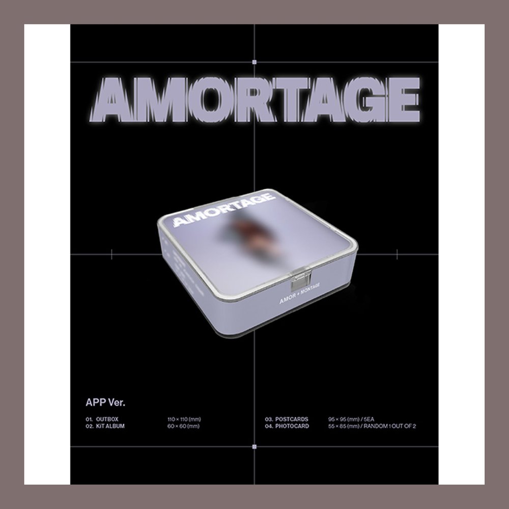 JISOO AMORTAGE Mini Album (APP Ver)