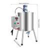 Liquid Paste Filling Machine 30L/8Gal Heating Mixing Filling Machine view 3