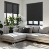 BERISSA No Drill No Tools Cordless Blackout Cellular Shades Black,75"Wx72"H view 2