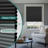 BERISSA No Drill No Tools Cordless Blackout Cellular Shades Black,75"Wx72"H view 3