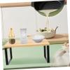 Zerodeko Kitchen Storage Shelf Double Metal Frame Wood Organizer for Countertop Spice and Cup Storage Space-Saving Design for Kitchen and Pantry and Versatile view 2