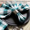 Cotton Clinic Cloth Napkins Gingham Check 100% Cotton 20x20 Inch Set of 4 - Soft Durable Washable - Perfect for Dining Weddings Parties Holidays Easter and Everyday Use Table Dinner Napkins Teal Green view 4