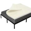Treaton, 3-Inch Copper-Infused Memory Foam Mattress Toppers, Cooling and Pressure Relieving with Airflow Design, Full, Beige view 1