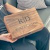 BoxForGift Custom Name Wooden Memory Keepsake box with Lock Personalized Gift for Him, Her, Boyfriend, Girlfriend, Brother, Sister, Father, Mother, Dad, Mom, Groom, Bride for Birthday (Walnut, XS) view 2
