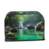 2 slice Toaster Cover, Tranquil water Print Bread Machine Covers with Pockets for Kitchen Counter 11.4''x7.9''x7.5'' view 2