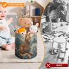Cat in The Waves Toy Storage Drawstring Bags Reusable Organizing Bucket Bags Building Block Storage Bag Travel Bag Case with Visible Top for Building Blocks Tiles Board Game view 3