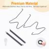 2 Pack Plate Hangers for The Wall, Suitable for 11-20 inch Art Plate, Stainless Steel Invisible Heavy Duty Wire Plate Holder with Wall Hooks, Plate Hangers for Displaying Plates, Platter, Dish, Black view 4