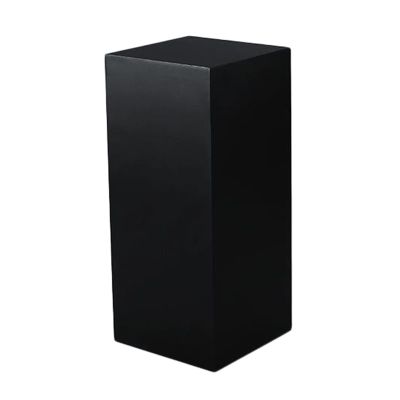 ZFUCMAYL Rectangular Display Pedestal Stand,Bridal Shop Platform Base Stand,Large Display Risers Base,for Mannequin Collectibles Bags and Shoes,Easy to Move(Black,40x50cm)