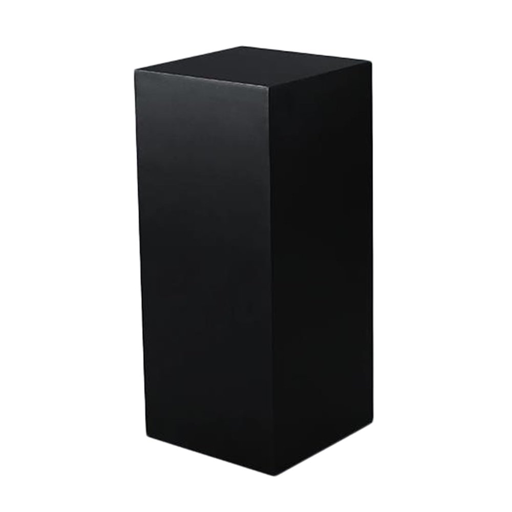 ZFUCMAYL Rectangular Display Pedestal Stand,Bridal Shop Platform Base Stand,Large Display Risers Base,for Mannequin Collectibles Bags and Shoes,Easy to Move(Black,40x50cm)