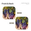 Desert Grapes Printed Leather Tray, Four-Corner snap Design, Unfold it into a Square, Suitable for Storing Small Items view 2