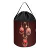 Christmas Balls Bells Toy Storage Drawstring Bags Reusable Organizing Bucket Bags Building Block Storage Bag Travel Bag Case with Visible Top for Building Blocks Tiles Board Game view 1