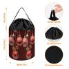 Christmas Balls Bells Toy Storage Drawstring Bags Reusable Organizing Bucket Bags Building Block Storage Bag Travel Bag Case with Visible Top for Building Blocks Tiles Board Game view 2