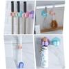 AFPSDLFJDLS Broom and Mop Hangers - Wall Mounted Mop Organizer Holder Brush Broom Hanger Storage Rack Kitchen Tool Seamless Adhesive Broom Mop Holder(Black) view 4