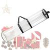 Wrapping Storage Container, Christmas Wrapping Bag with Clear PVC View Window, Duty Zippered Top for 24 Rolls, Moistureproof Storage Solution for Holiday Decorations view 2